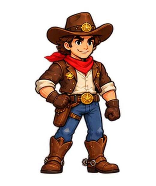 Dashing Dave cowboy character